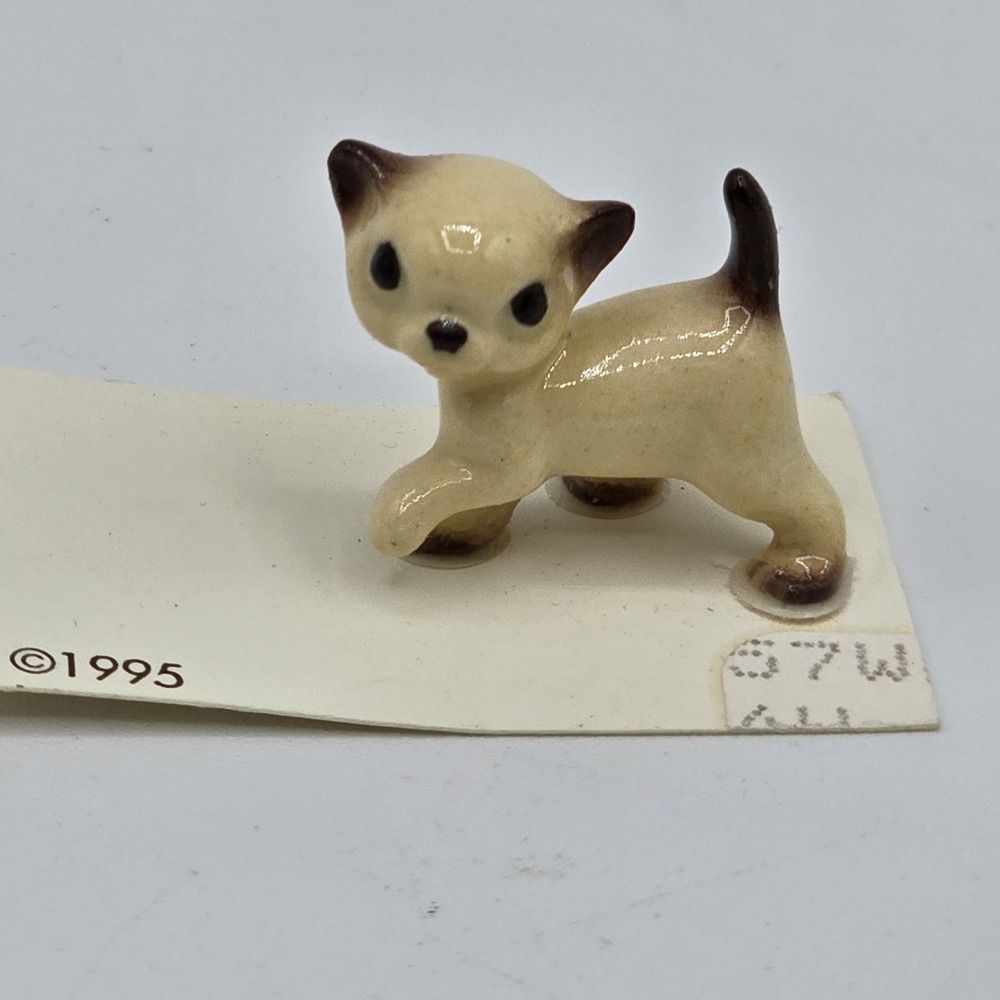 Vintage Hagen Renaker Miniature Siamese Cat  Kitten Kitty Animal Figurine